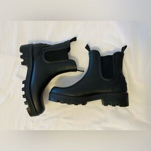 Cougar Black Ankle Rain Boots